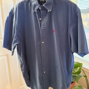 Ralph Lauren Men's Casual Navy Shirt